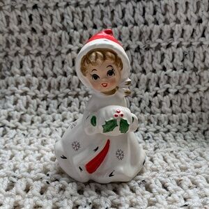 Napcoware holiday girl in winter hand muffs figurine
Vintage ⭐️